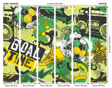 MUR418M Games Splash Green Mix Mural Medium by Origin Murals