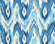 Watercolour Ikat Inky Blue Mural (Large) by Origin Murals