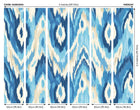 MUR420M Watercolour Ikat Inky Blue Mural Medium by Origin Murals