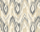 MUR421M Watercolour Ikat Stone And Linen Mural Medium by Origin Murals