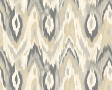 MUR421M Watercolour Ikat Stone And Linen Mural Medium by Origin Murals