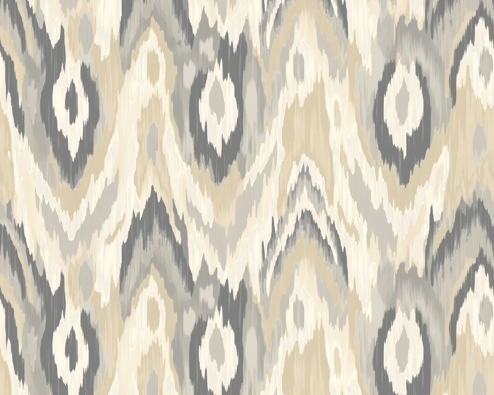 MUR421L Watercolour Ikat Stone And Linen Mural Large by Origin Murals