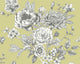 Large Rose Toile Apple Green Mural (Medium) by Origin Murals