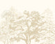 Etched Trees Parchment Mural (Medium) by Origin Murals