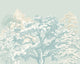 Etched Trees Duck Egg Blue Mural (Large) by Origin Murals