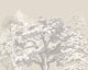 Etched Trees Charcoal And Stone Mural (Medium) by Origin Murals
