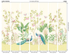 MUR435L Peacock Garden Apple And Rose Mural Large by Origin Murals