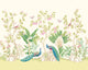 Peacock Garden Apple And Rose Mural (Medium) by Origin Murals