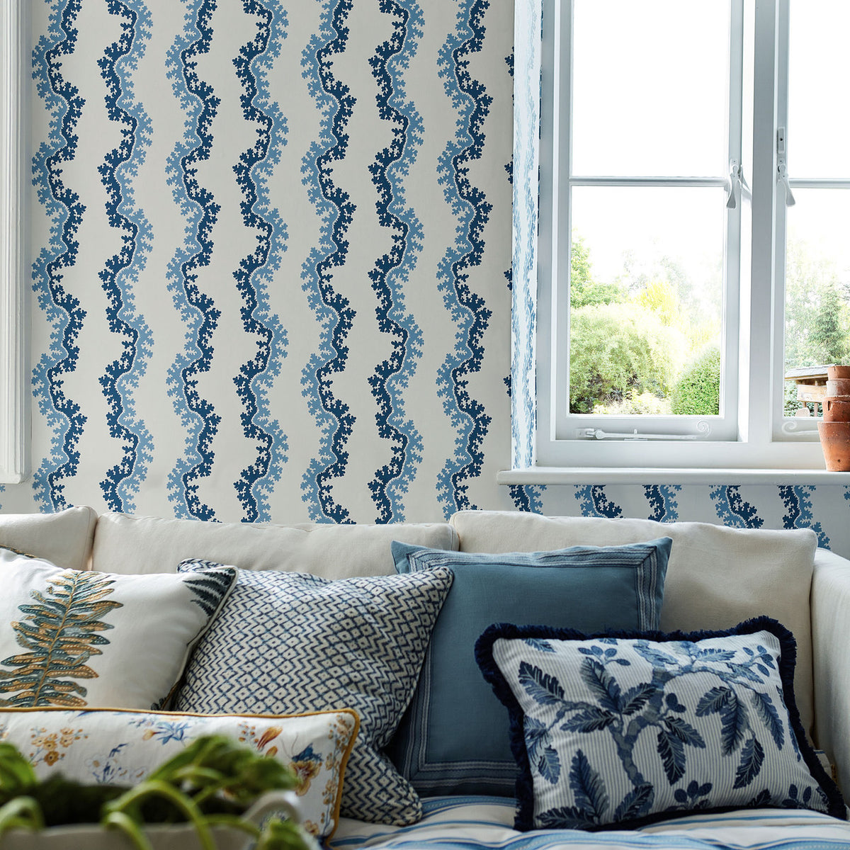 Oxbow Arboretum Birch Wallpaper by Sanderson