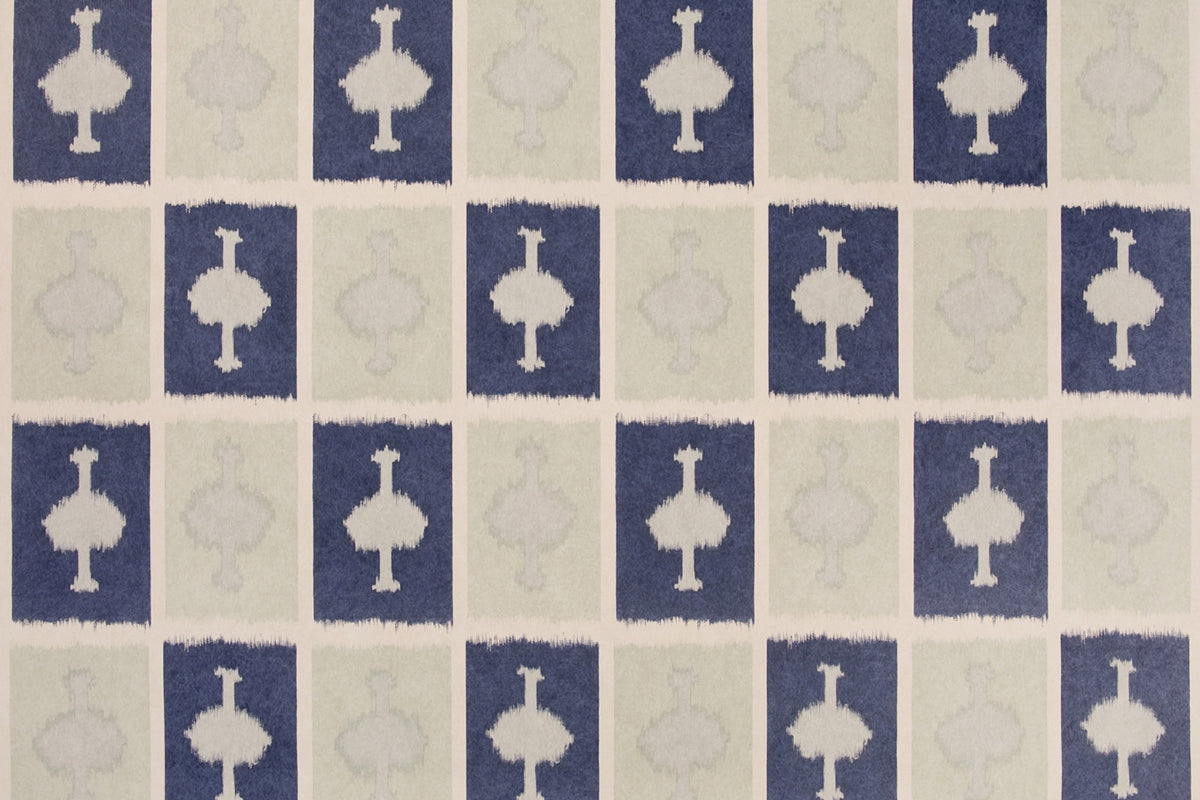 Ozone Cobalt Wallpaper by Christopher Farr Cloth