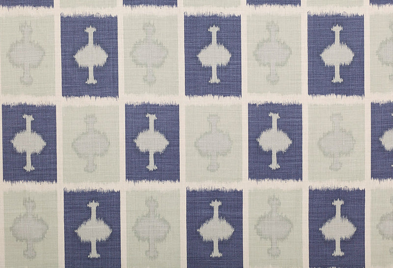 Ozone Indigo fabric by Christopher Farr Cloth