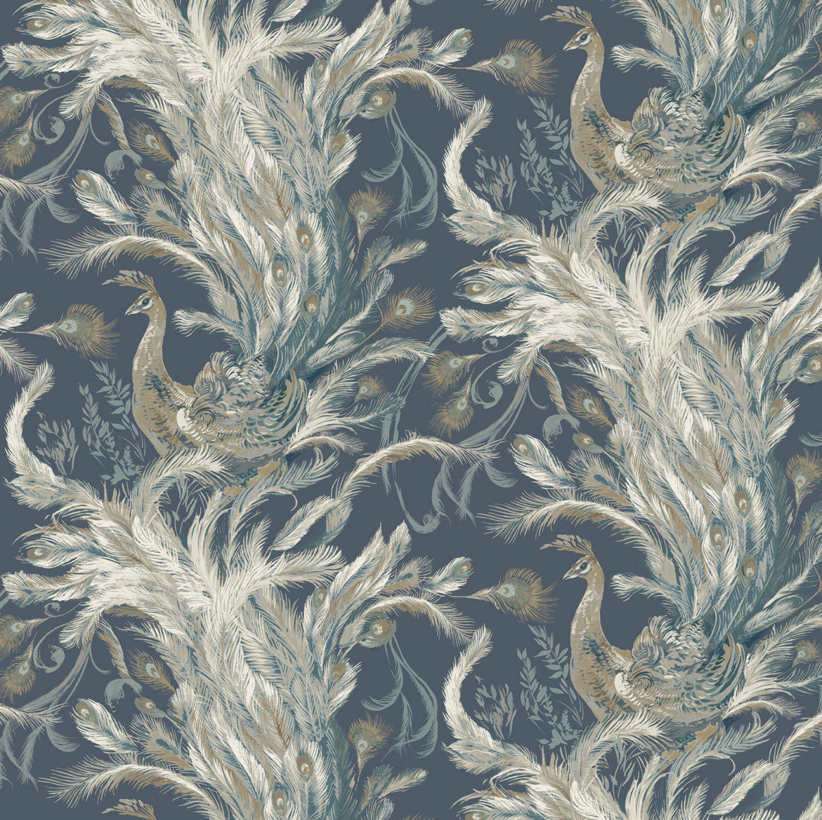 PA01614 Medici Beaded Pavone Admiral Wallpaper By Sketch Twenty 3