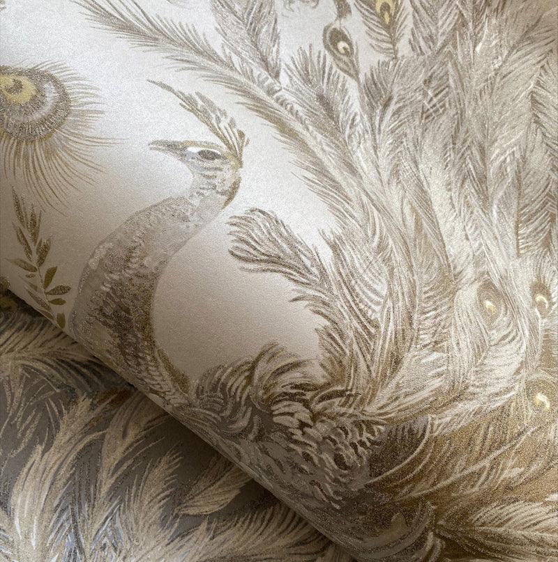 PA01617 Medici Beaded Pavone Opal Wallpaper By Sketch Twenty 3