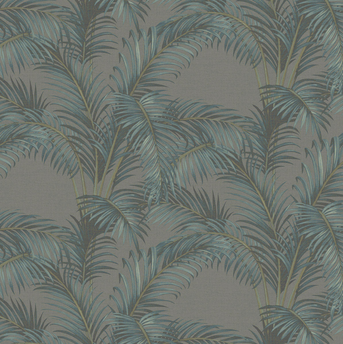 PA01628 Palmaria Pavone Teal Wallpaper By Sketch Twenty 3