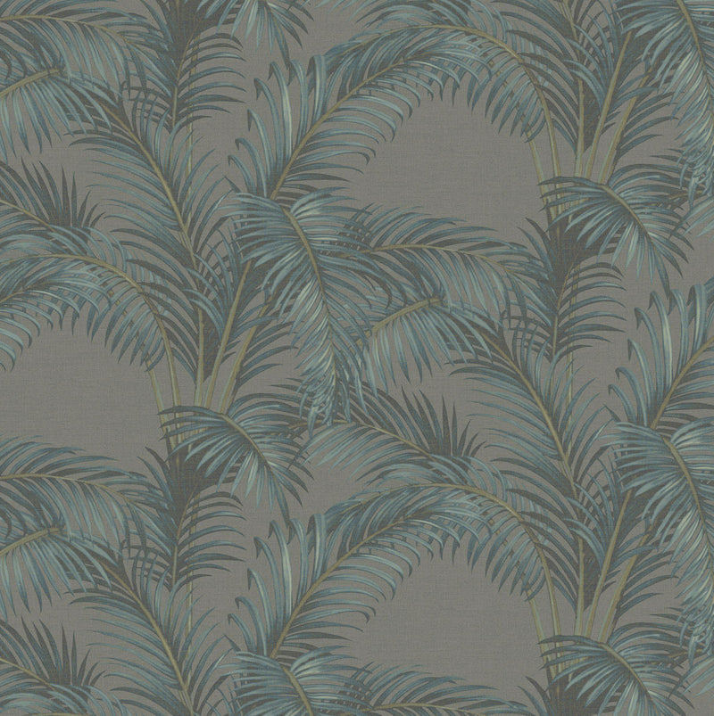PA01628 Palmaria Pavone Teal Wallpaper By Sketch Twenty 3