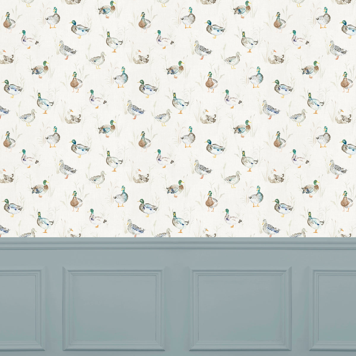 Paddling Ducks Cream Wallpaper by Voyage Maison | PADDLIN/WPO/CRE