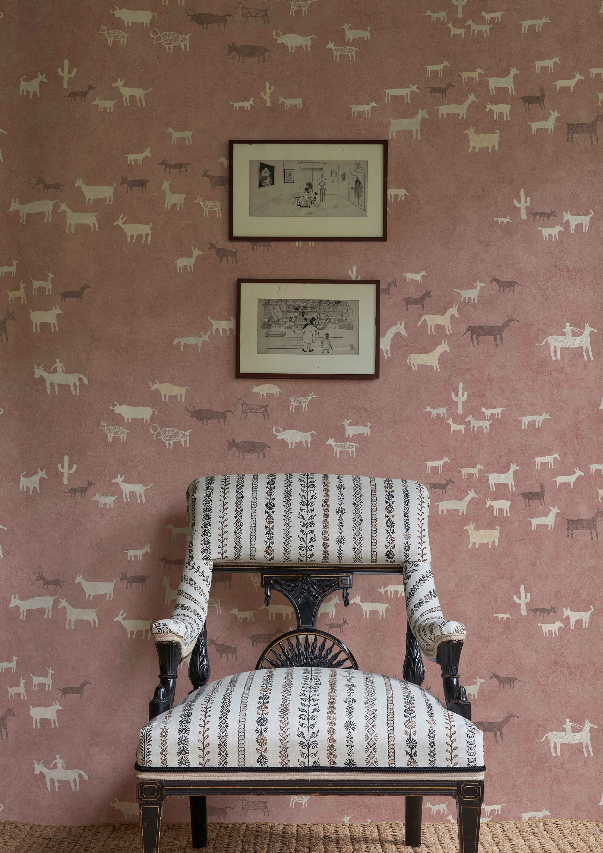 LW 378 695 Paper Trail Sunset Wallpaper by Lewis & Wood