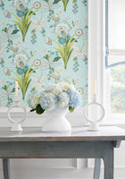 T20855 Pasadena Spa Blue Eden Wallpaper by Thibaut