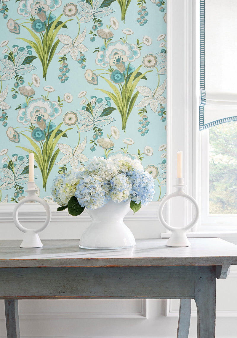 T20850 Pasadena Plum Eden Wallpaper by Thibaut