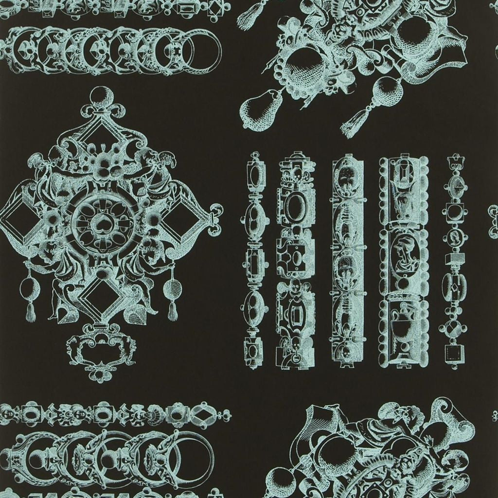 PCL020/06 La Main au Collet Belles Rives Wallpaper by Christian Lacroix