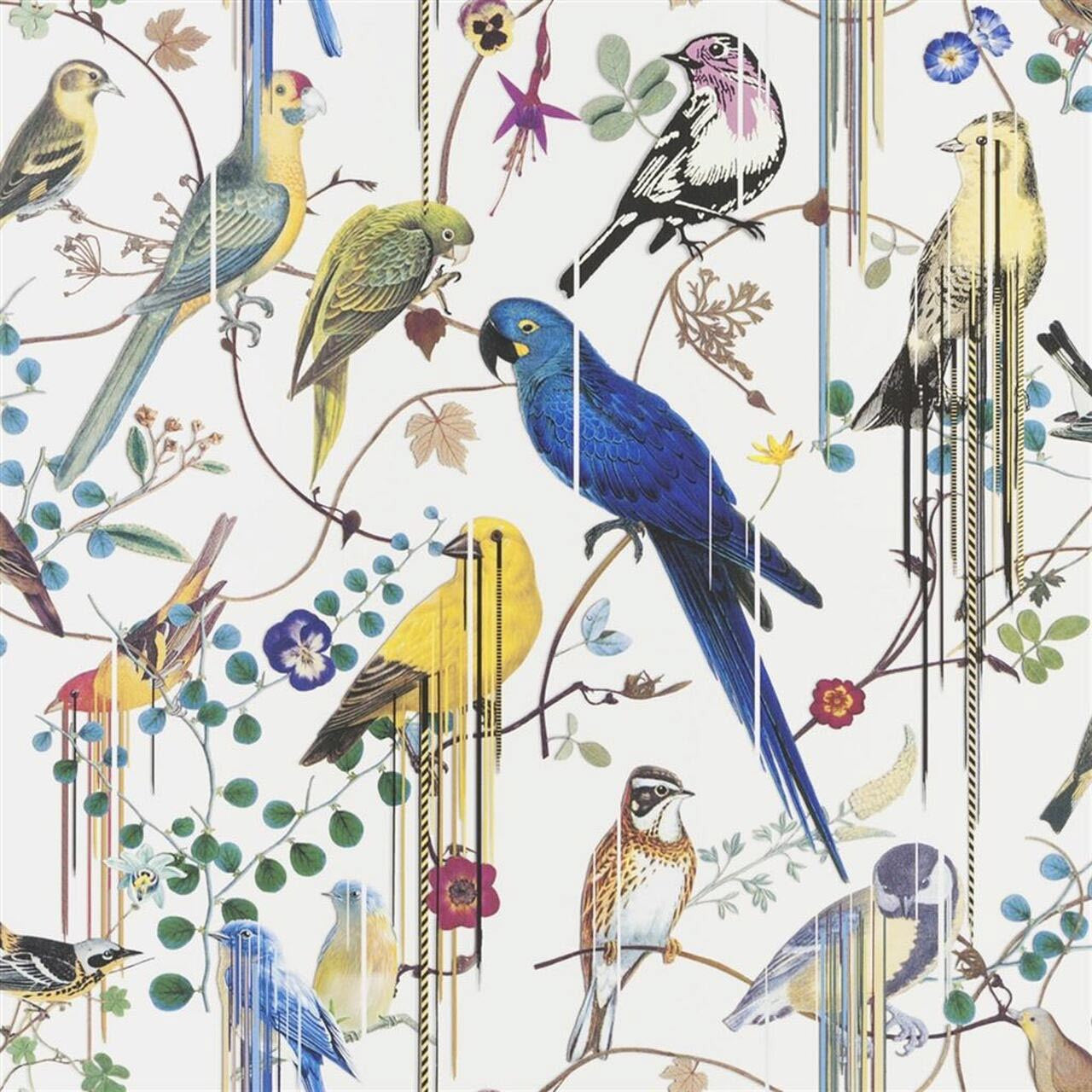 PCL7017/02 Birds Sinfonia Histoires Naturelles Wallpaper by Christian Lacroix