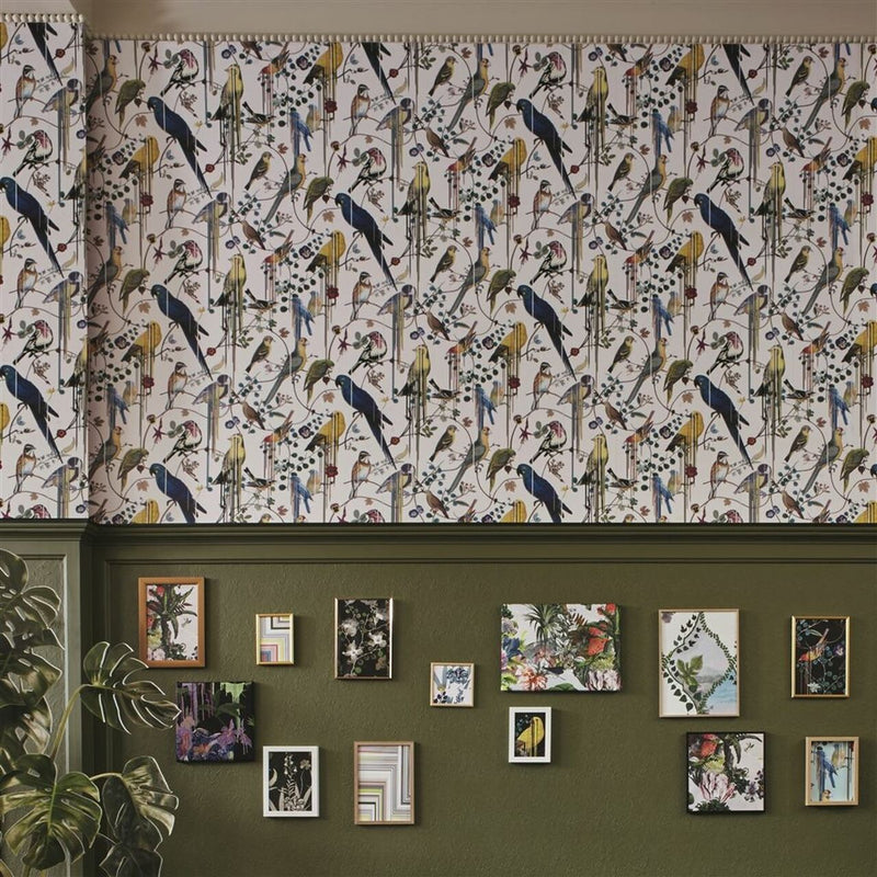 PCL7017/07 Birds Sinfonia Histoires Naturelles Wallpaper by Christian Lacroix