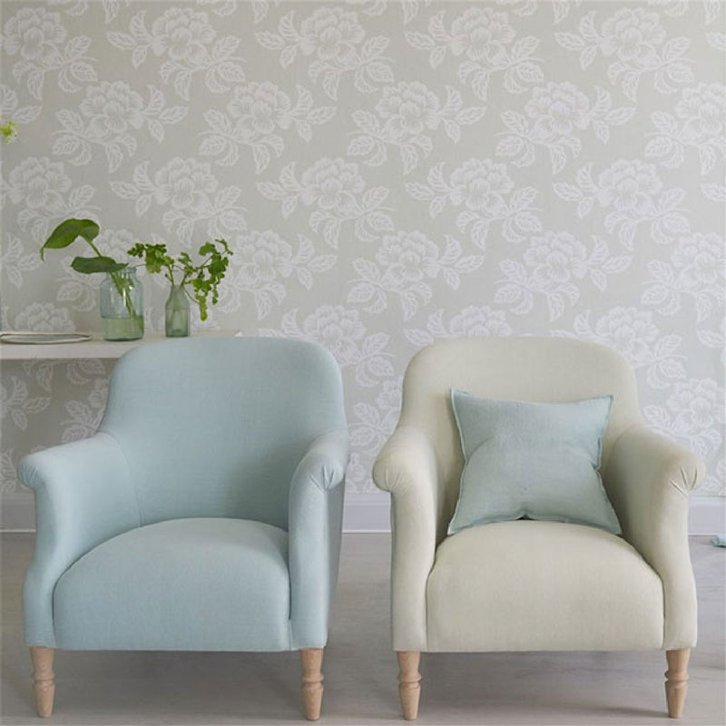 PDG1020/07 Berettino Majolica Wallpaper By Designer Guild