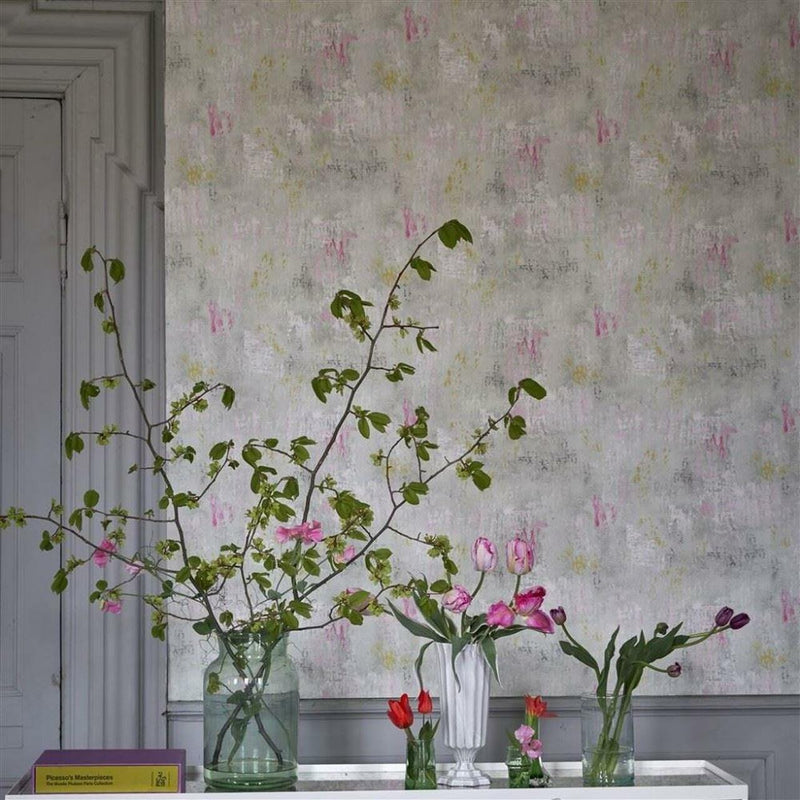 PDG1034/01 Impasto Tulipa Stellata Wallpaper By Designers Guild