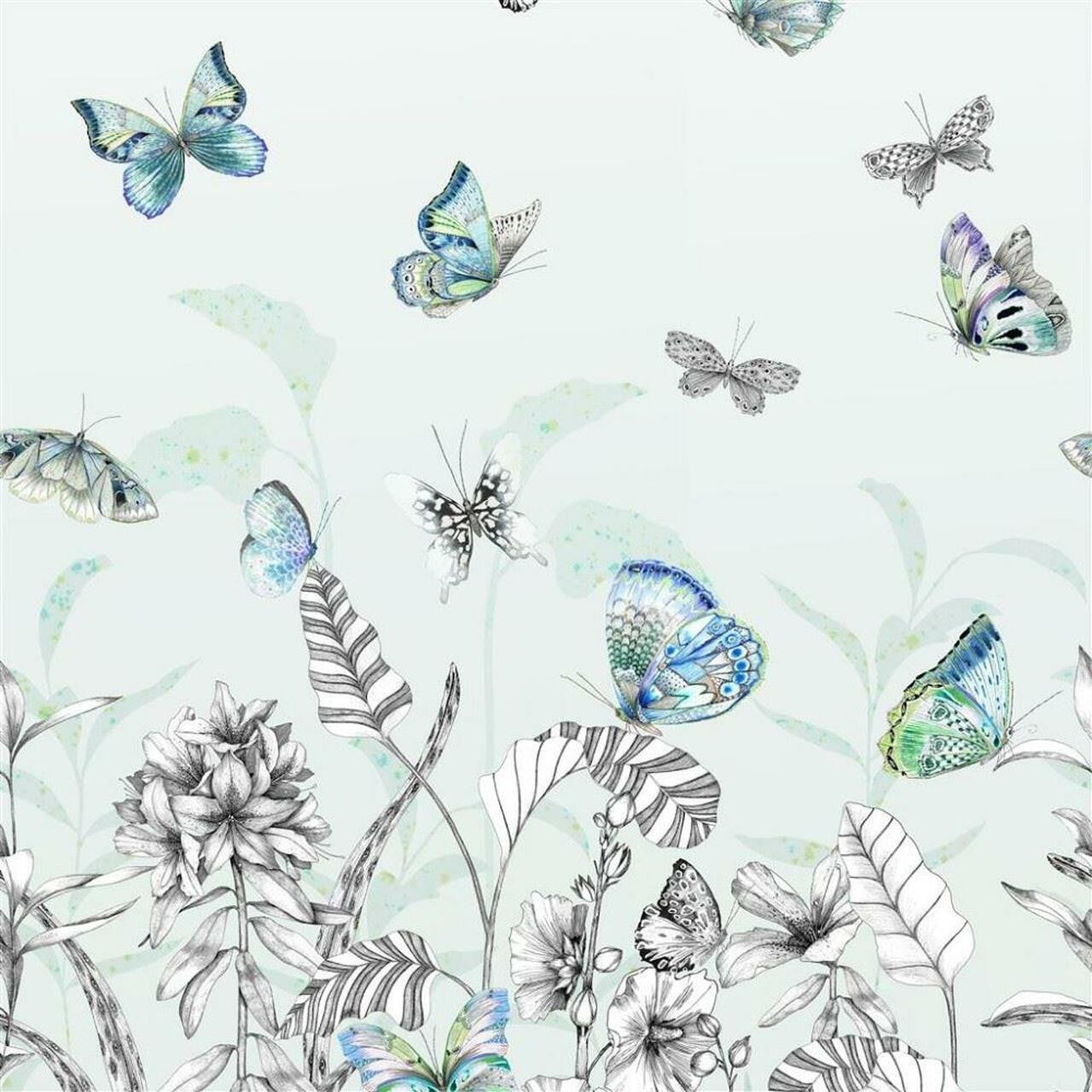PDG1058/02 Papillons Mandora Wallpaper By Designers Guild