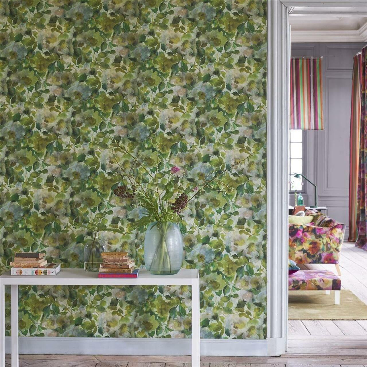 PDG1062/05 Surimono Zardozi Wallpaper By Designers Guild