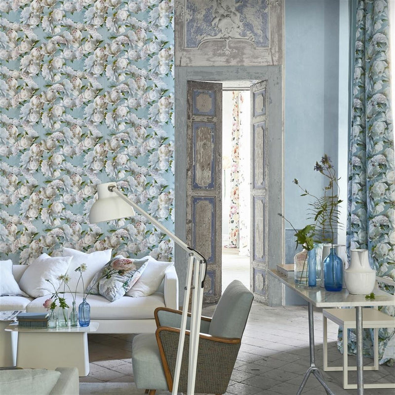 PDG1094/01 Peonia Foscari Fresco Wallpaper By Designers Guild