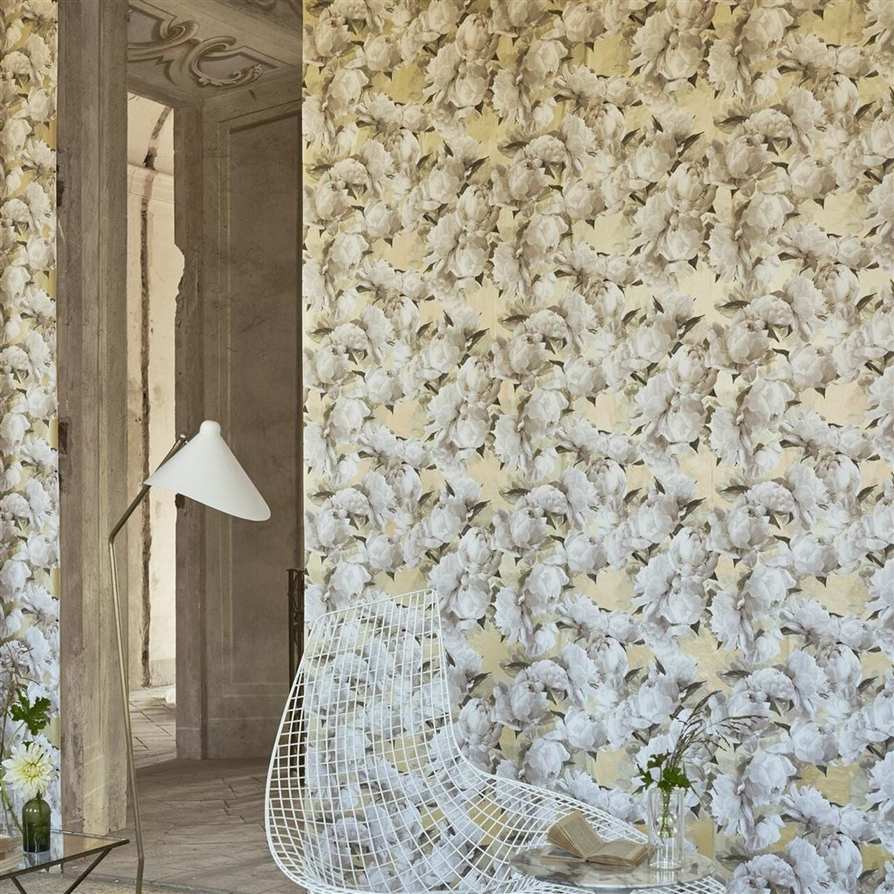 PDG1094/04 Peonia Foscari Fresco Wallpaper By Designers Guild