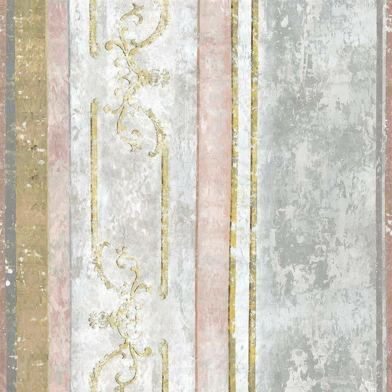 PDG1097/01 Foscari Fresco Scene 1 Tuberose Wallpaper By Designers Guild