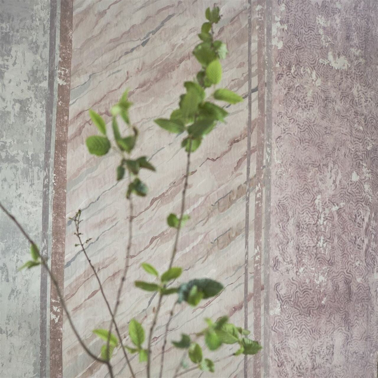 PDG1098/01 Foscari Fresco Scene 2 Tuberose Wallpaper By Designers Guild