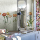 PDG1100/01 Tourangelle Scene 2 Foscari Peony Fresco Wallpaper By Designers Guild