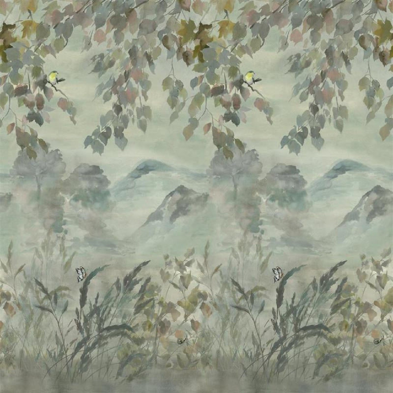 PDG1111/01 Miyako Scene 1 Scenes and Murals Wallpaper By Designers Guild