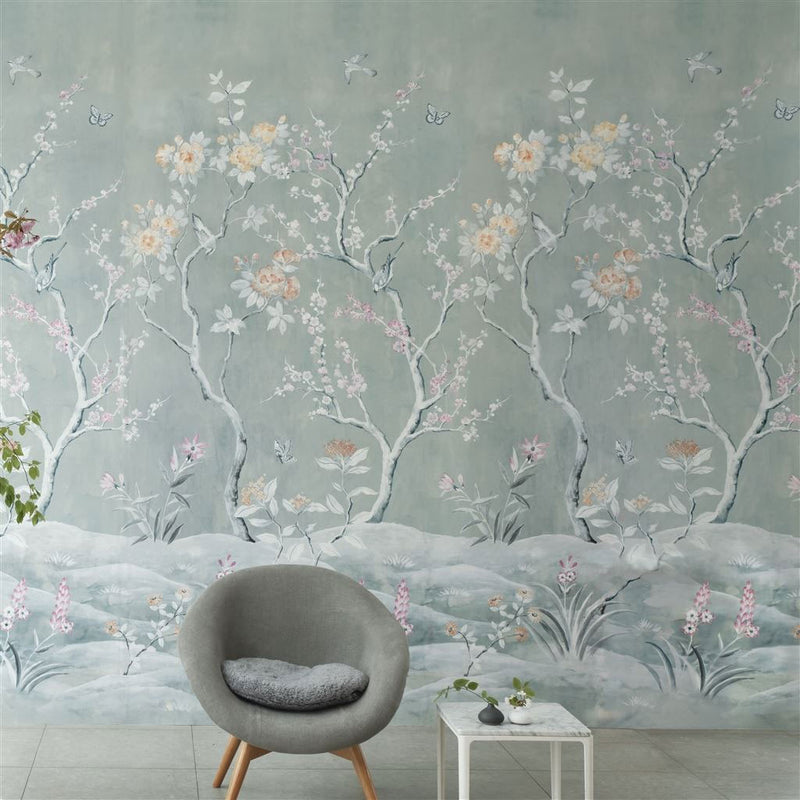 PDG1145/01 Manohari Grasscloth Scenes and Murals II Wallpaper By Designers Guild