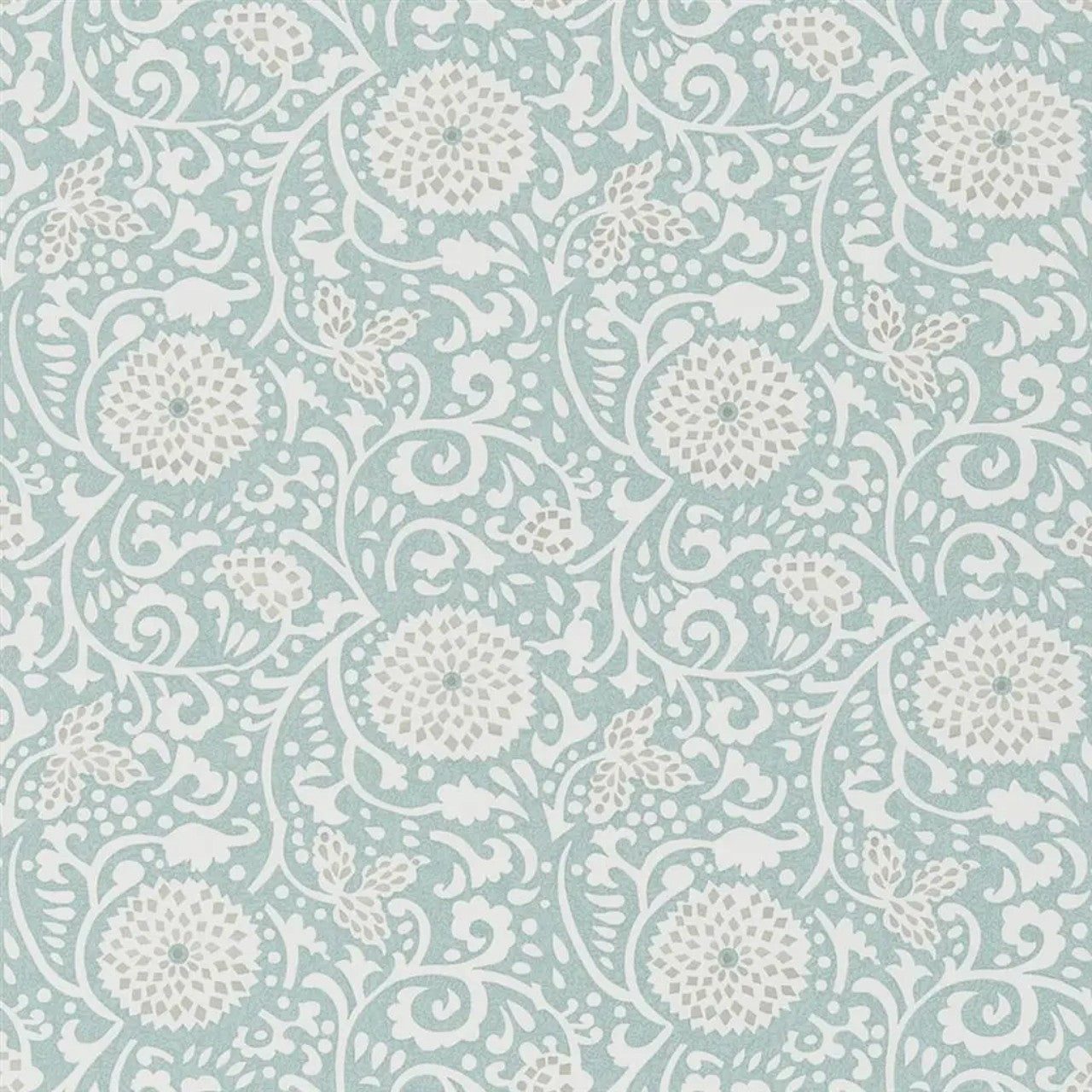 PDG1147/03 Shaqui Porcelaine De Chine Eau de Nil Wallpaper by Designers Guild