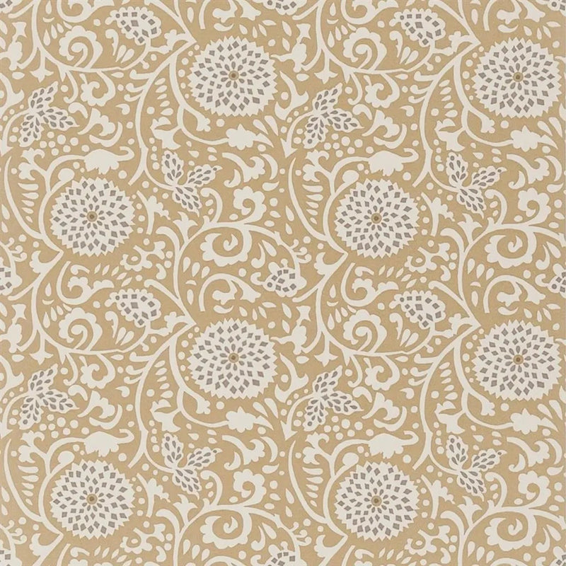 PDG1147/04 Shaqui Porcelaine De Chine Gold Wallpaper by Designers Guild