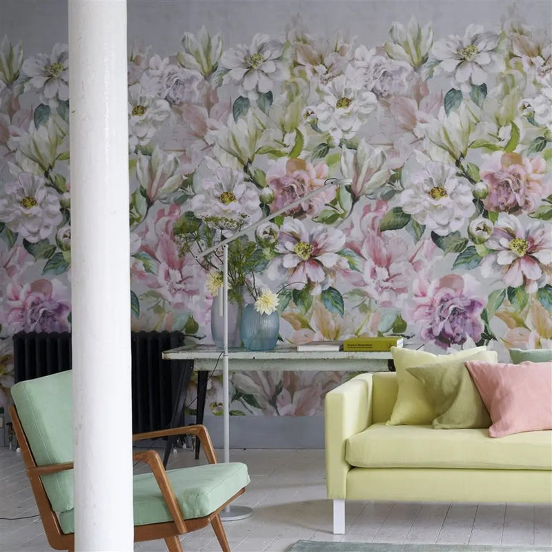 PDG1149/01 Jardin Botanique Porcelaine De Chine Peony Wallpaper by Designers Guild