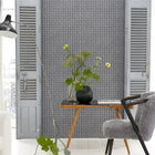 PDG1150/05 Jaal Porcelaine De Chine Graphite Wallpaper by Designers Guild