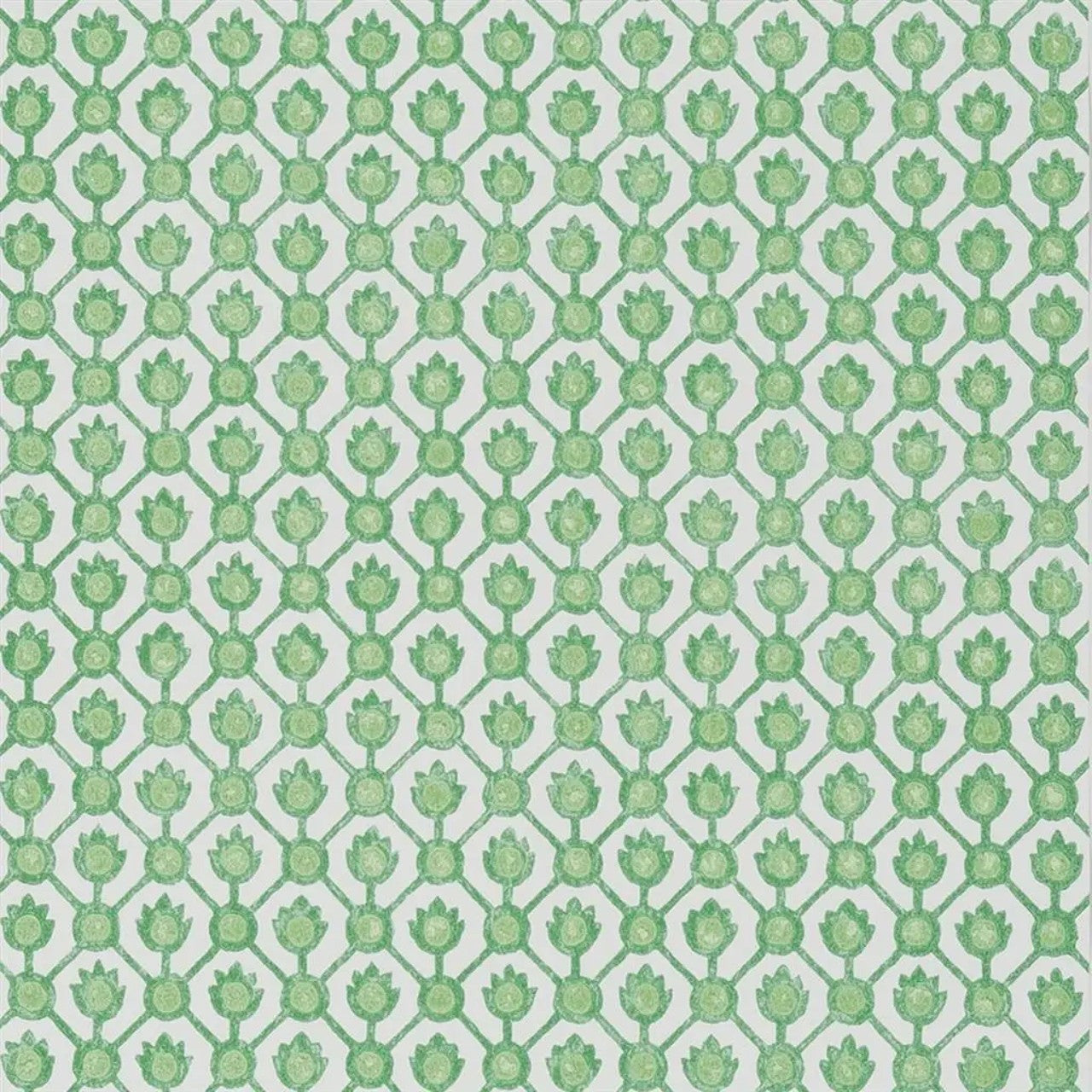 PDG1150/06 Jaal Porcelaine De Chine Emerald Wallpaper by Designers Guild