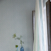 PDG1150/07 Jaal Porcelaine De Chine Eau de Nil Wallpaper by Designers Guild