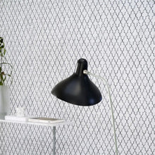 PDG1151/01 Pergola Trellis Porcelaine De Chine Graphite Wallpaper by Designers Guild