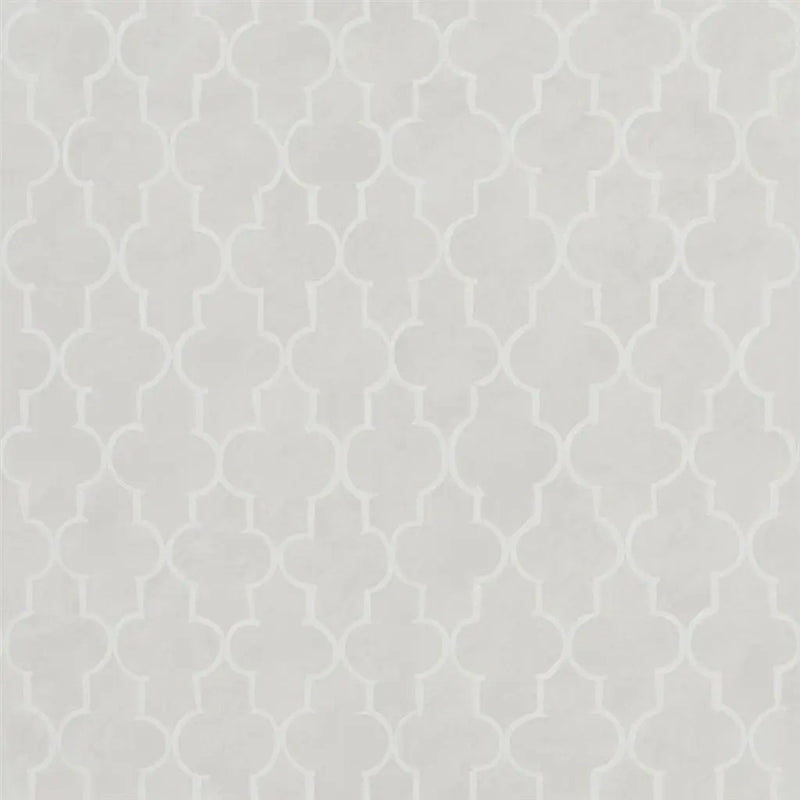 PDG1151/02 Pergola Trellis Porcelaine De Chine Oyster Wallpaper by Designers Guild