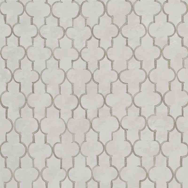 PDG1151/03 Pergola Trellis Porcelaine De Chine Stone Wallpaper by Designers Guild