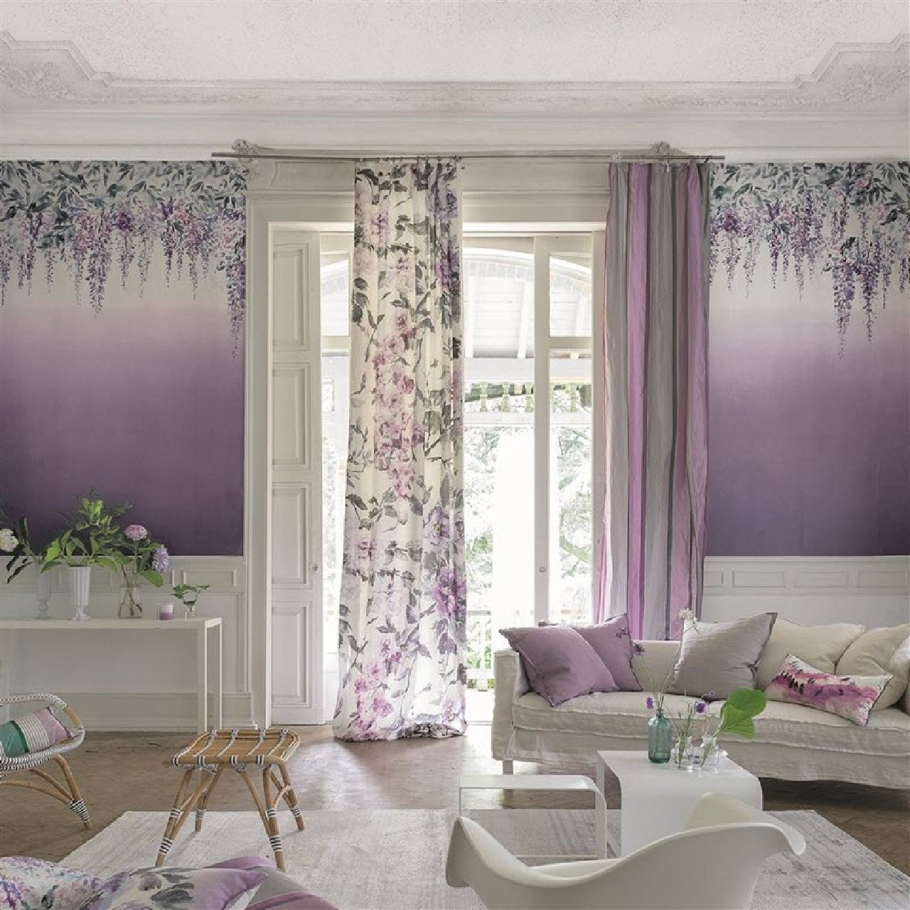 PDG657/02 Summer Palace Scenes and Murals Wallpaper By Designers Guild