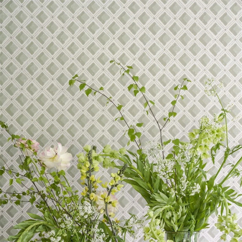 PEH0002/04 Amsee Geometric English Heritage Lichen Wallpaper by Designers Guild
