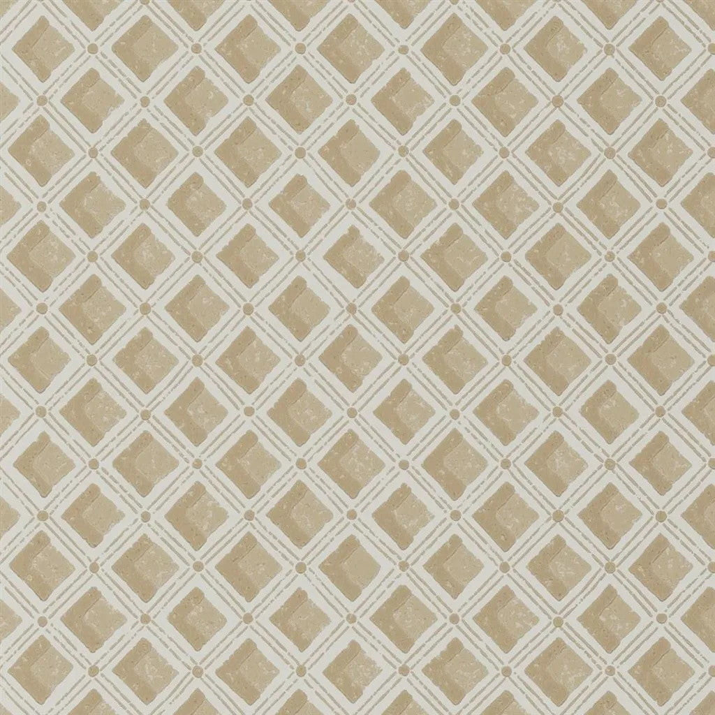 PEH0002/06 Amsee Geometric English Heritage Sandstone Wallpaper by Designers Guild