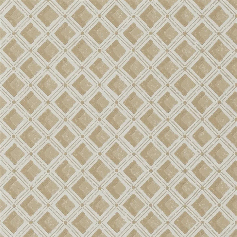 PEH0002/06 Amsee Geometric English Heritage Sandstone Wallpaper by Designers Guild